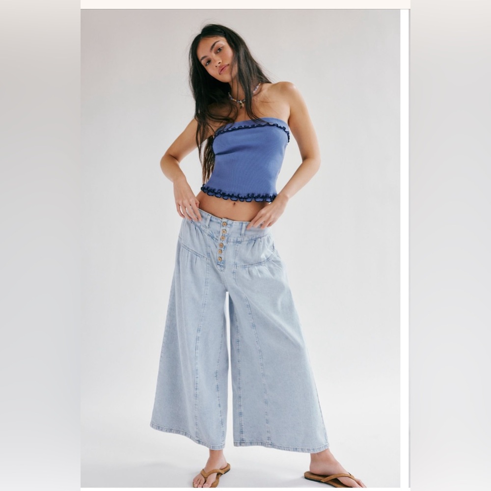 We The Free Light Blue Flare Jeans